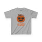 Trendy Halloween Vibes – Kids ‘Too Gourd to Be True’ Shirt for Fall Outings & Costumes